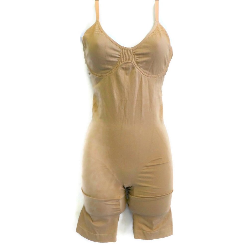 Heavenly Shapewear One Piece Bust Waist Hip Thigh Adjustable Straps Underwire 1X